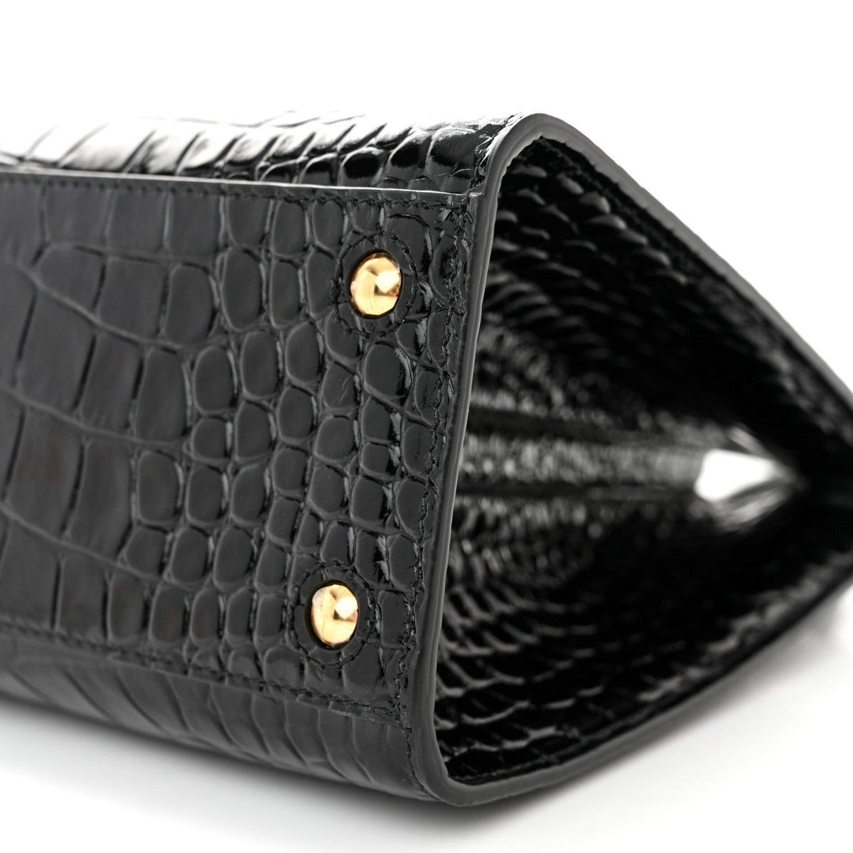 Burberry  Crocodile Embossed Calfskin Mini Frances Tote