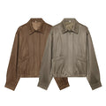 Suede texture suede casual loose jacket