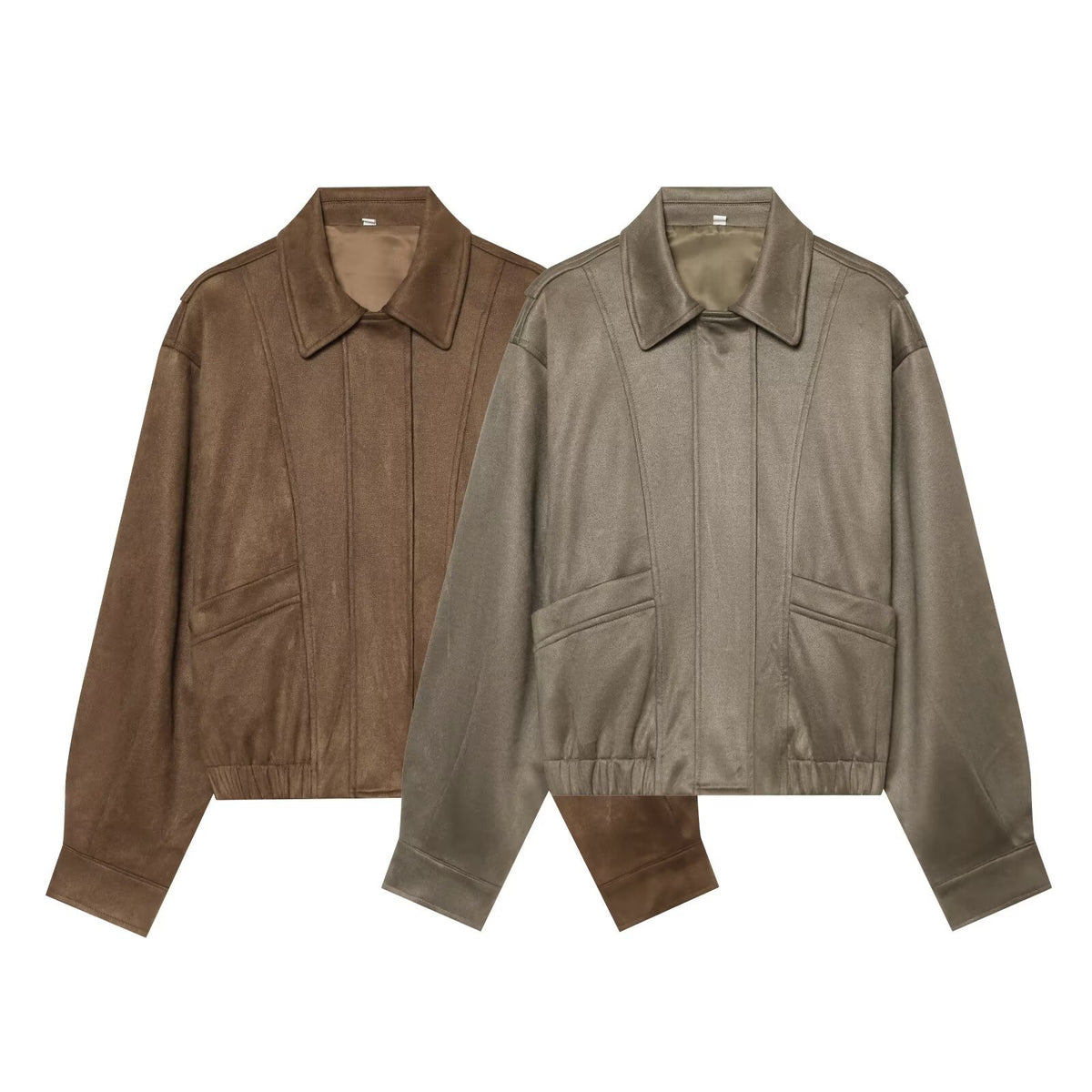 Suede texture suede casual loose jacket