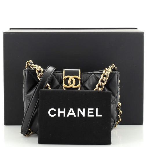 Chanel CC Chain Hobo Quilted Lambskin Small