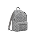 Dior Rider Zipped Backpack Grey Coated Cotton Canvas with CD Diamond Print