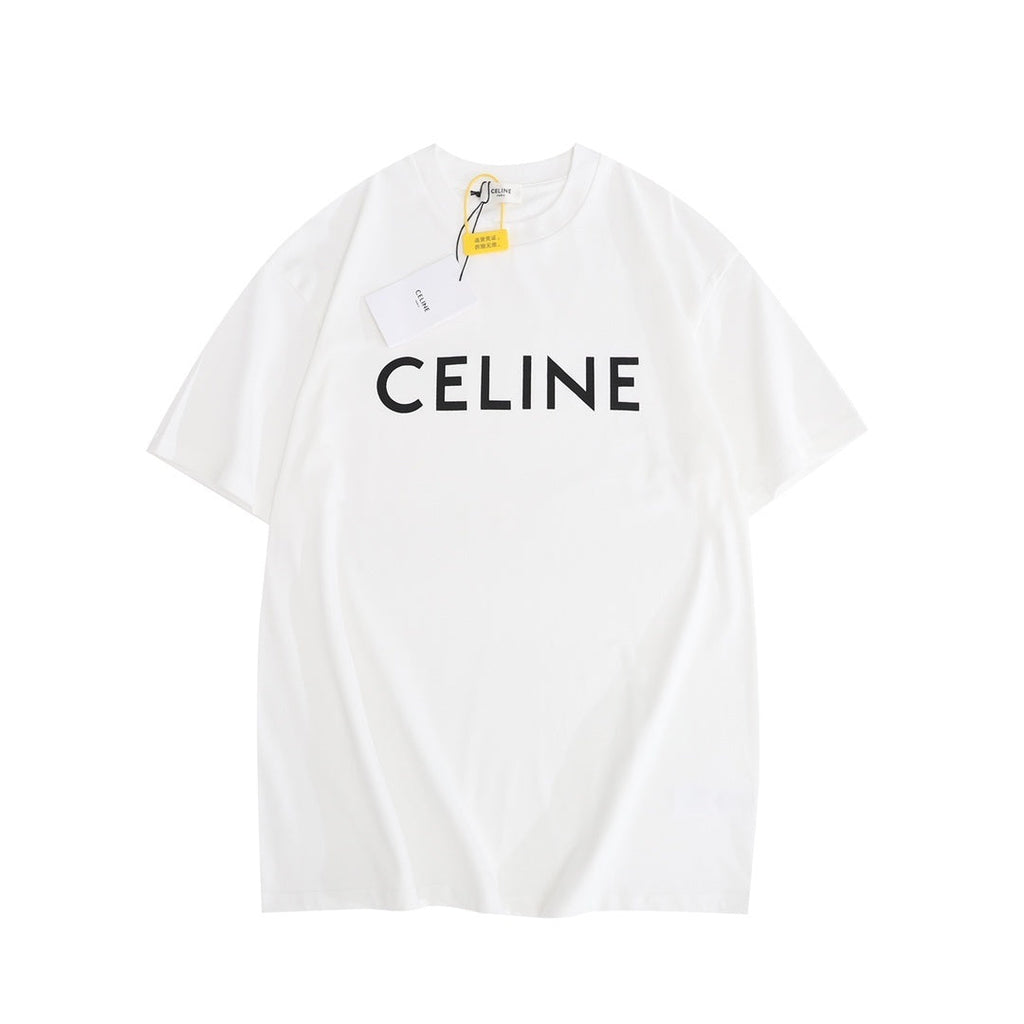 CELINE Paris Loose T-Shirt in Cotton Jersey