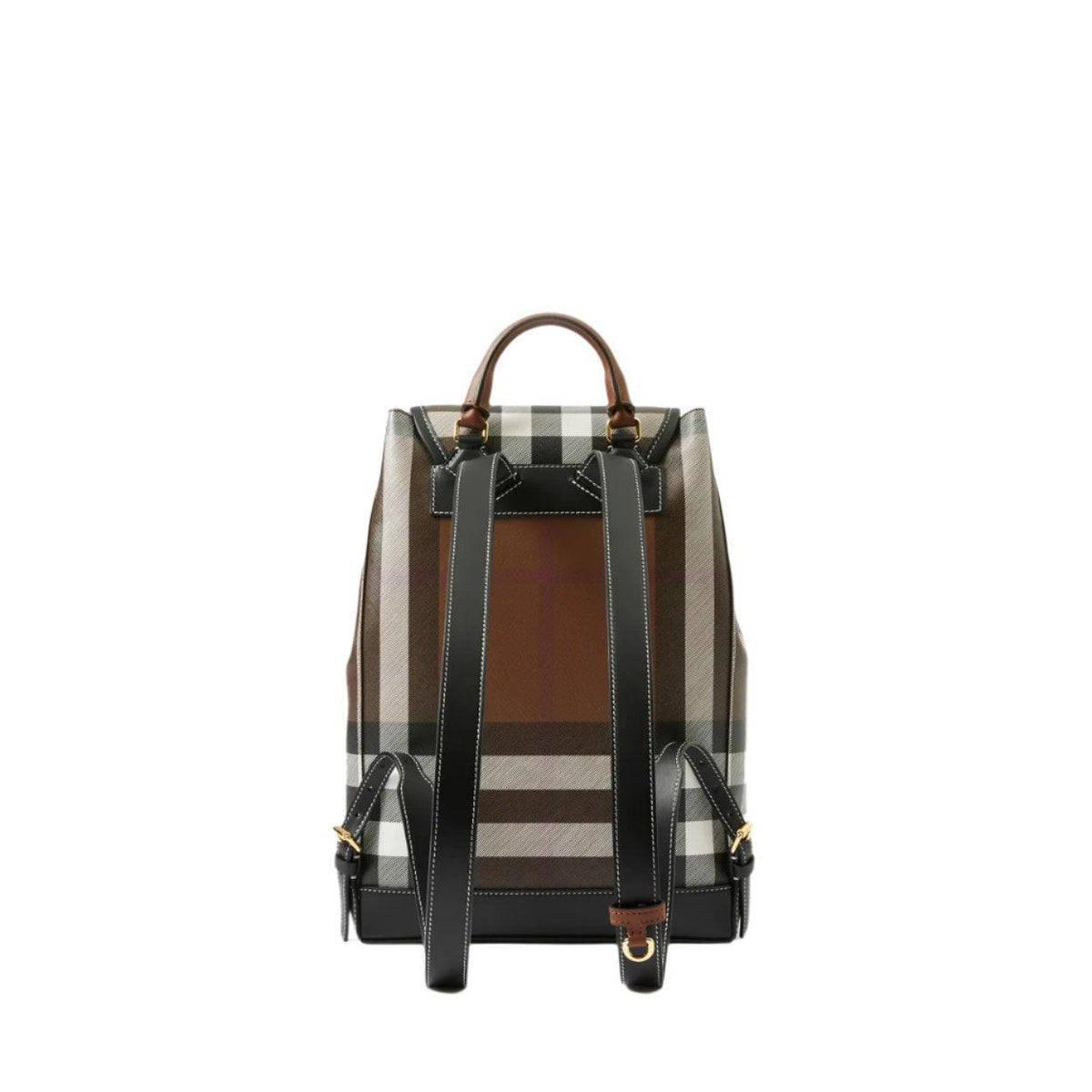 Burberry Medium Check Coated Canvas Backpack