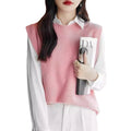 Women's Seamless Knit Vest Lightweight Crew Neck Sleeveless Sweater Camisole