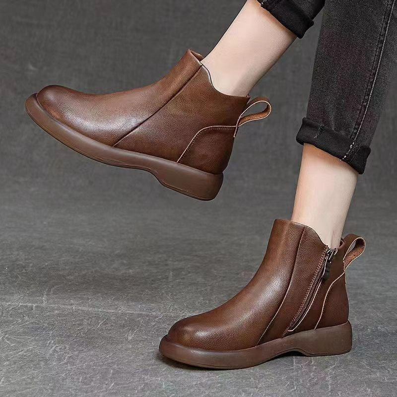 Women's thick-soled height-increasing plush warm Martin boots