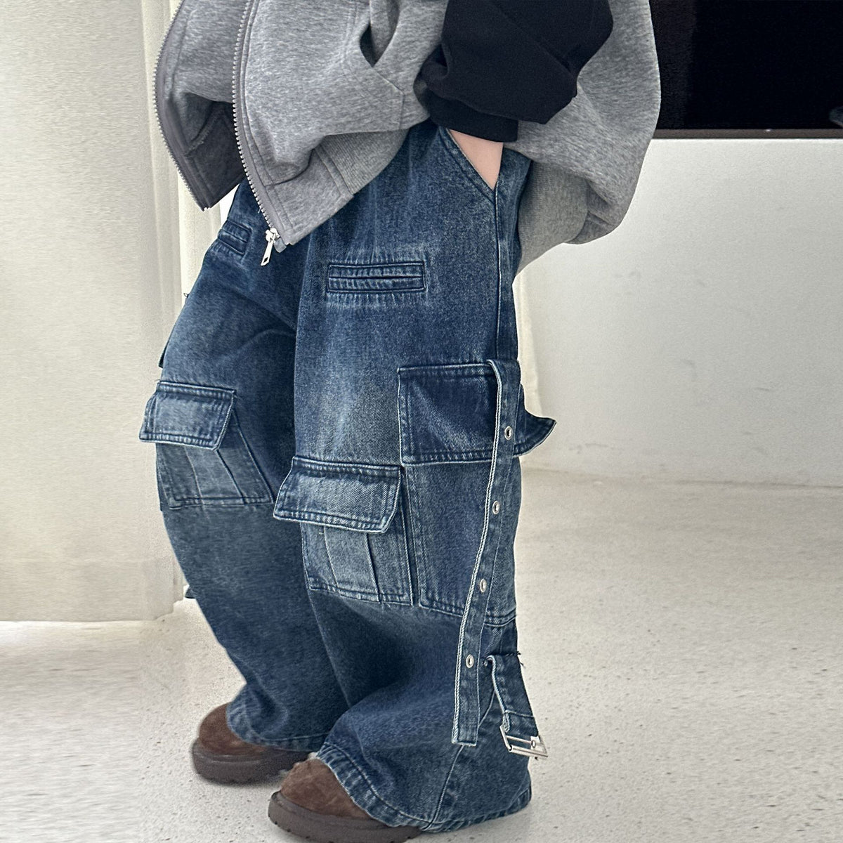 Casual Boys Denim Jeans Autumn Trendy Long Pants