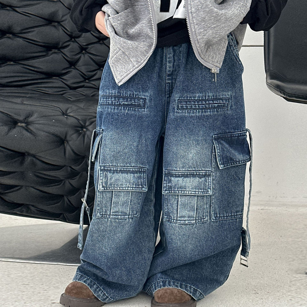 Casual Boys Denim Jeans Autumn Trendy Long Pants