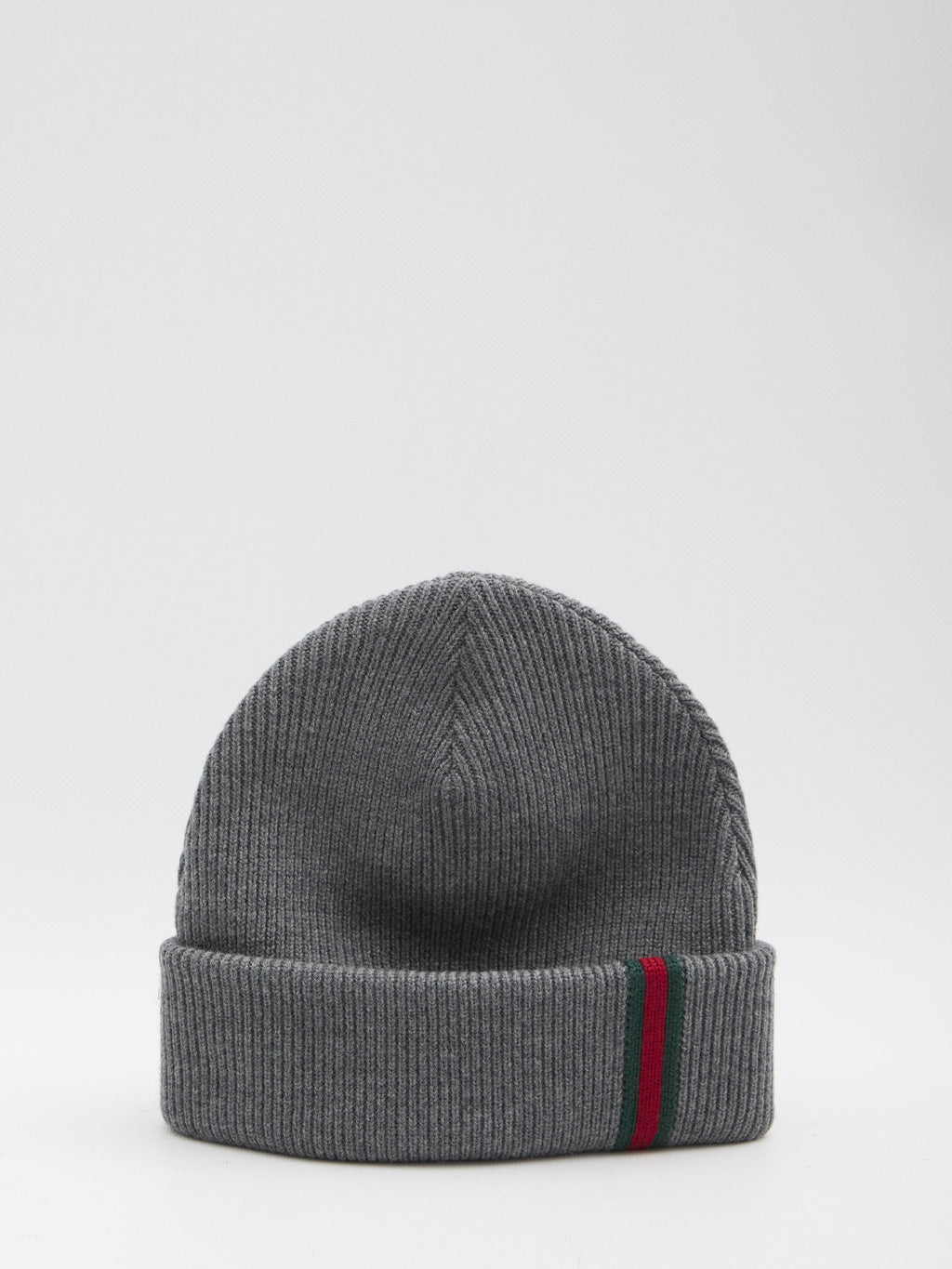 GUCCI Web Detail Wool Beanie for Men