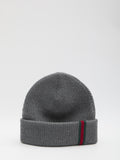 GUCCI Web Detail Wool Beanie for Men