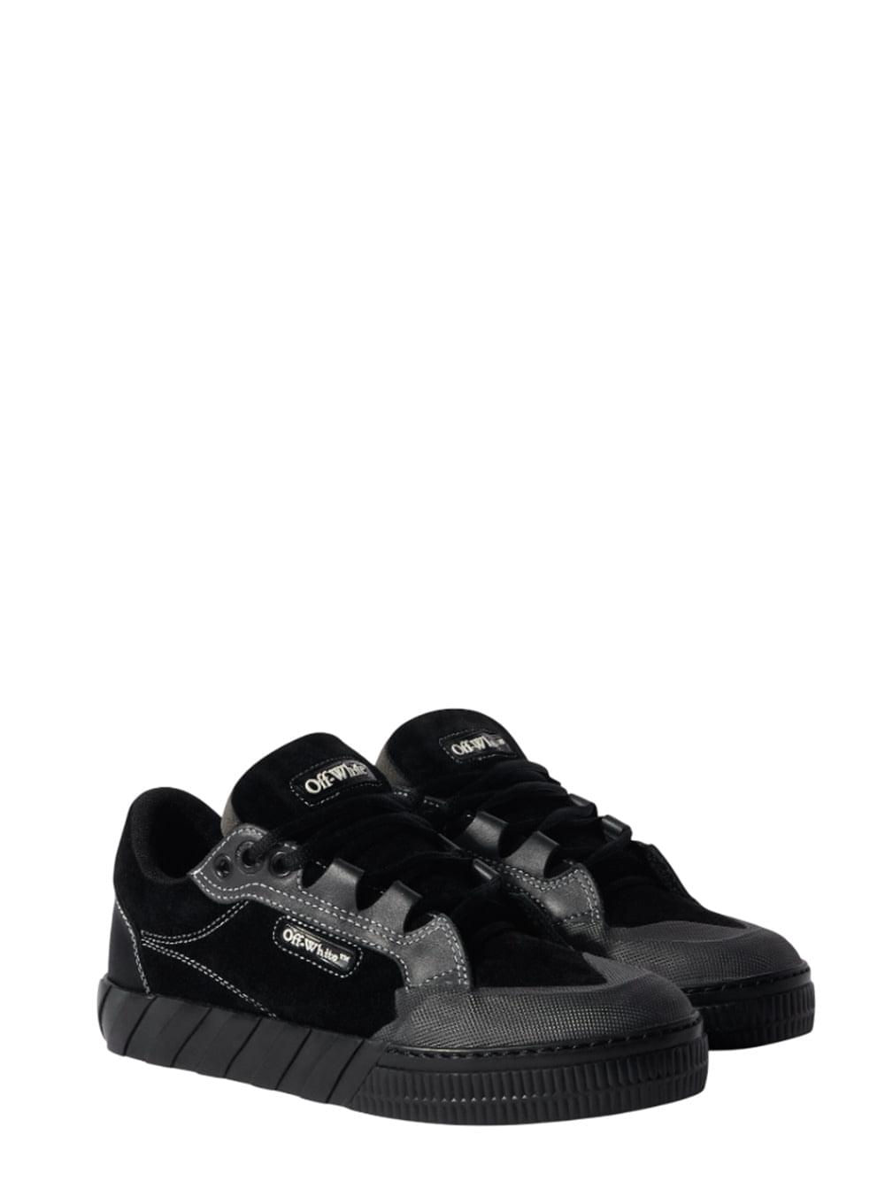 Off White Men Black 779 Vulcanized Leather Sneakers