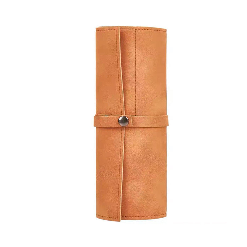 Wristband Storage Bag, Portable Korean-Style Matte PU Roll-Up Case for iWatch Watch Organizer Pouch