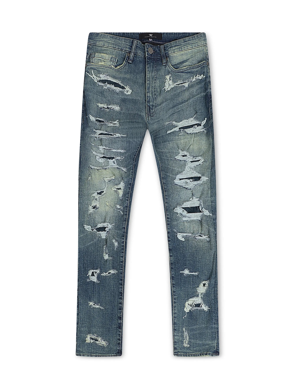 Jordan Craig Mens Vintage Wash Skinny Jean  - Azure Gold
