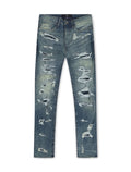 Jordan Craig Mens Vintage Wash Skinny Jean  - Azure Gold