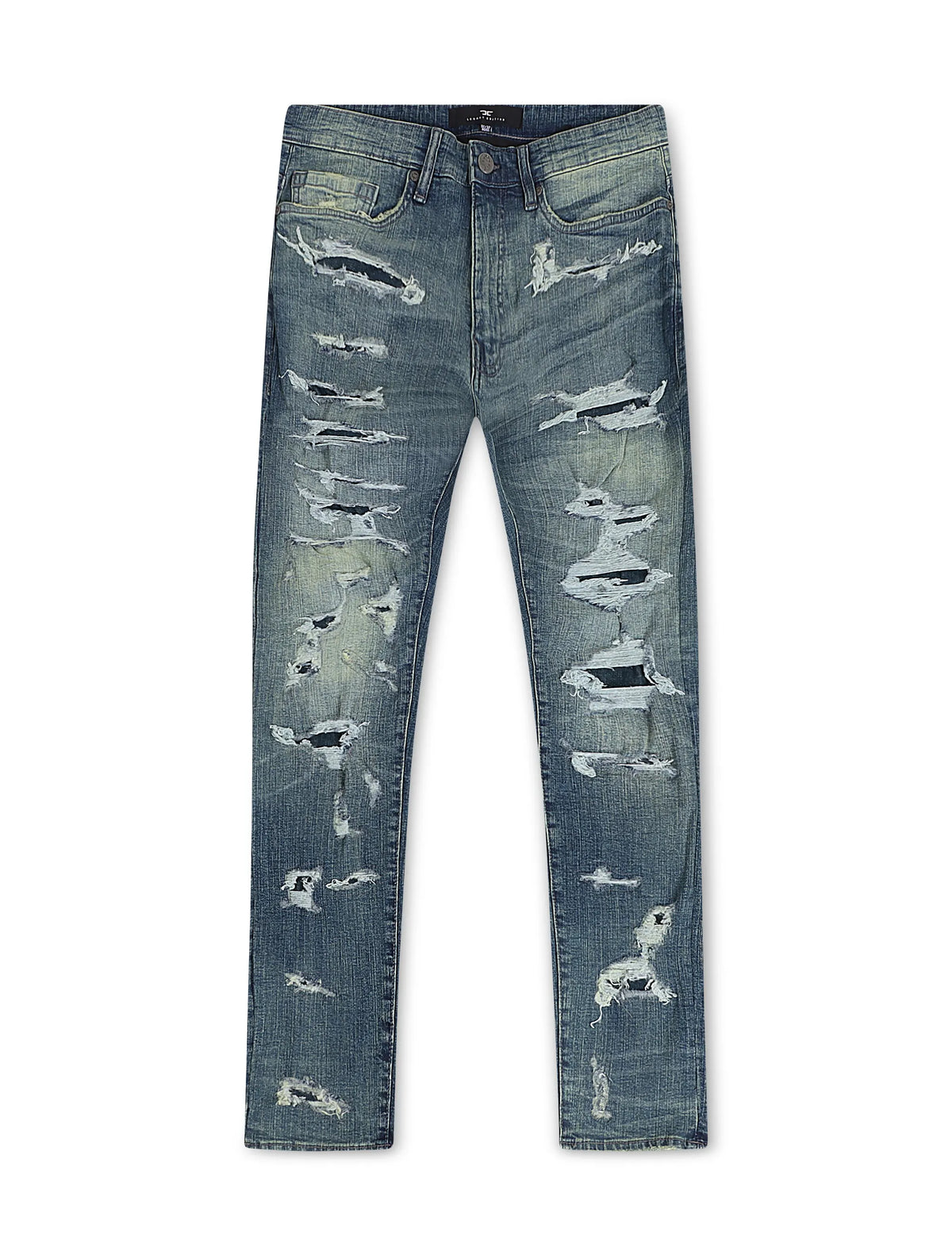 Jordan Craig Mens Vintage Wash Skinny Jean  - Azure Gold