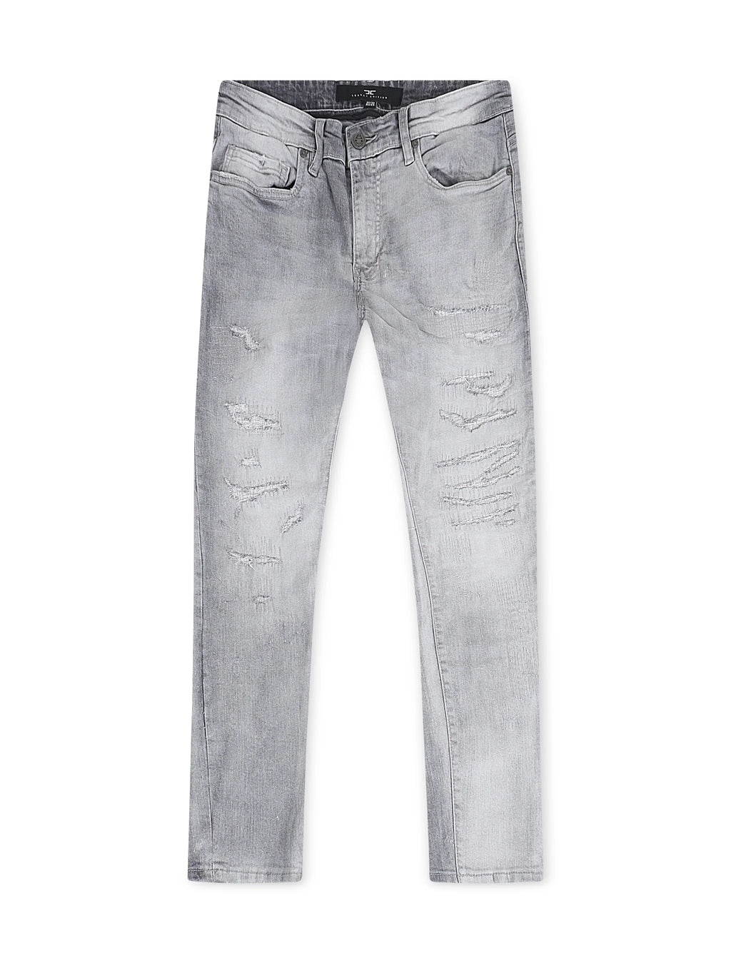 Jordan Craig  Rip and Repair Skinny Fit Jeans - Arctic Grey