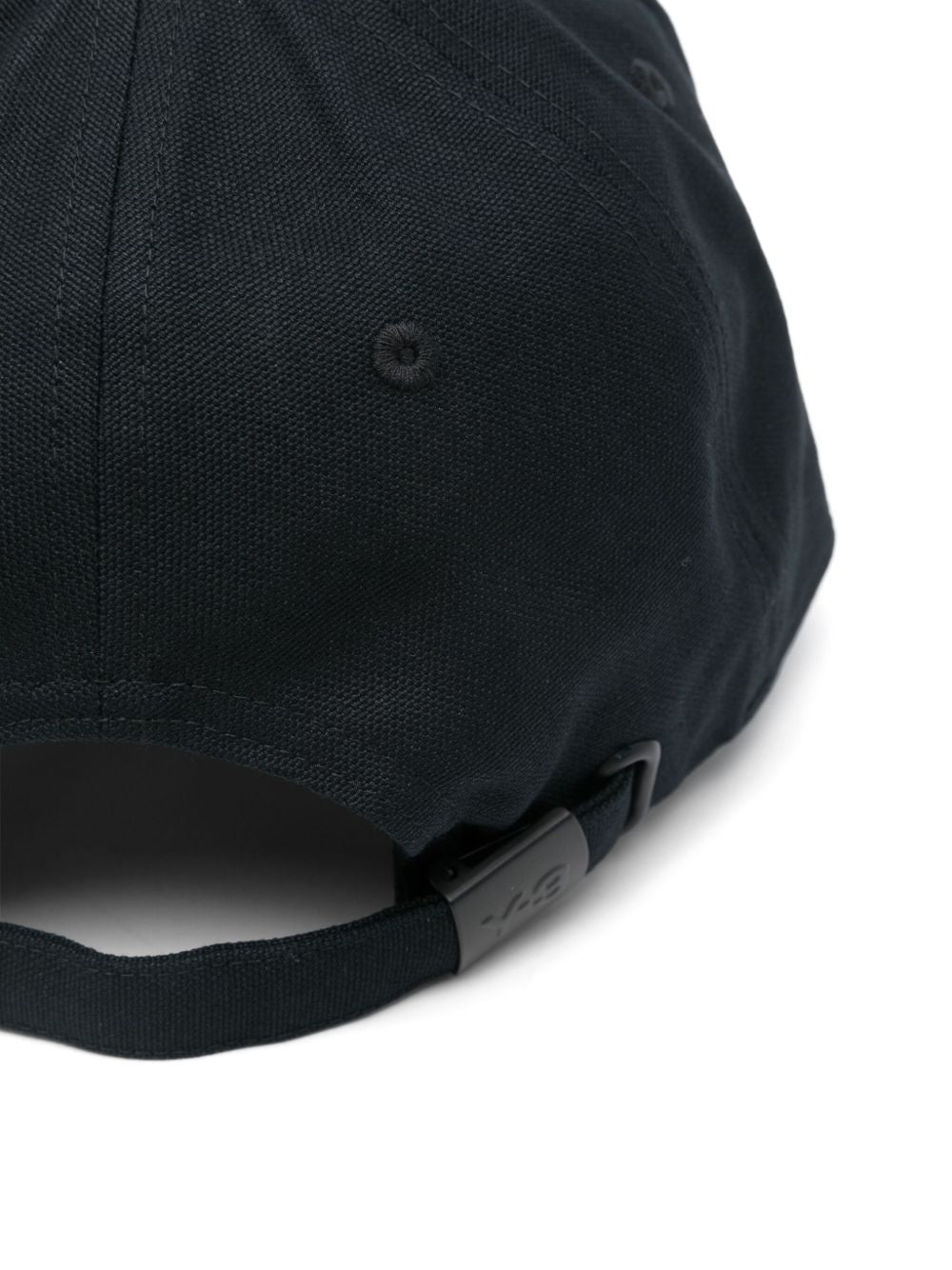 Y-3 Cotton Baseball Cap with Adjustable Strap and Cut-Out Detailing