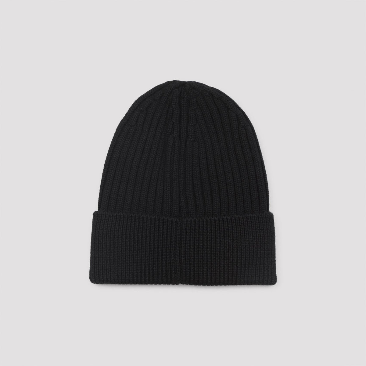 MONCLER Rib Knit Wool Beanie for Men