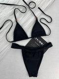 2026 Halter Mini Micro Beads Bikini Female Swimsuit Women Swimwear Two-pieces Bikini Set High Cut Leg Bather Bathing Suit Swim