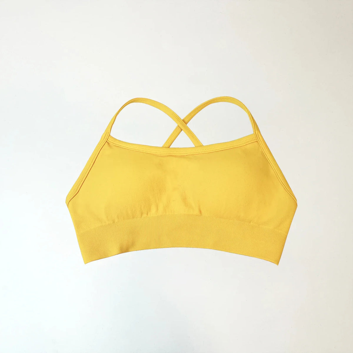 NCLAGEN Backless Sports Bra high support Fitness Underwear Back Cross Gym Crop Top Women Training Running workout Seamless Bras