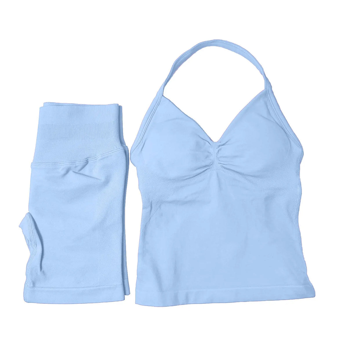 NCLAGEN Yoga Sets Women Gym Clothes ongline Strappy Top Shorts Activewear Sports 2 Piece Fitness Suit Running Workout Sportwear