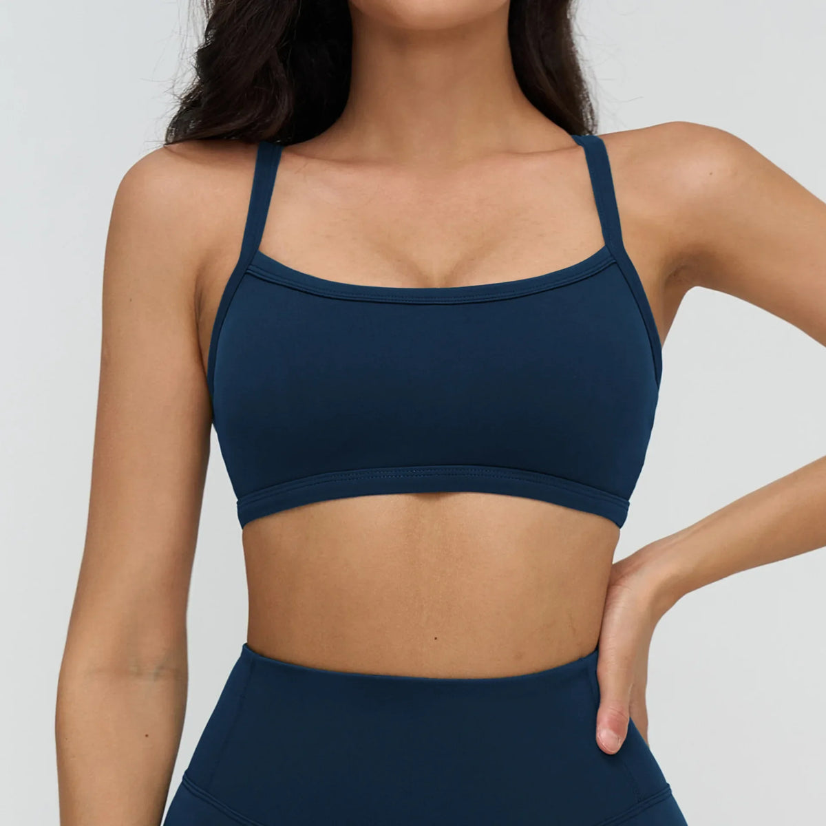 Beautiful Back Women Workout Bra Fitness Underwear Tights Yoga Vest High Strength Shockproof Gym Sports Top Push Up Chest Pad