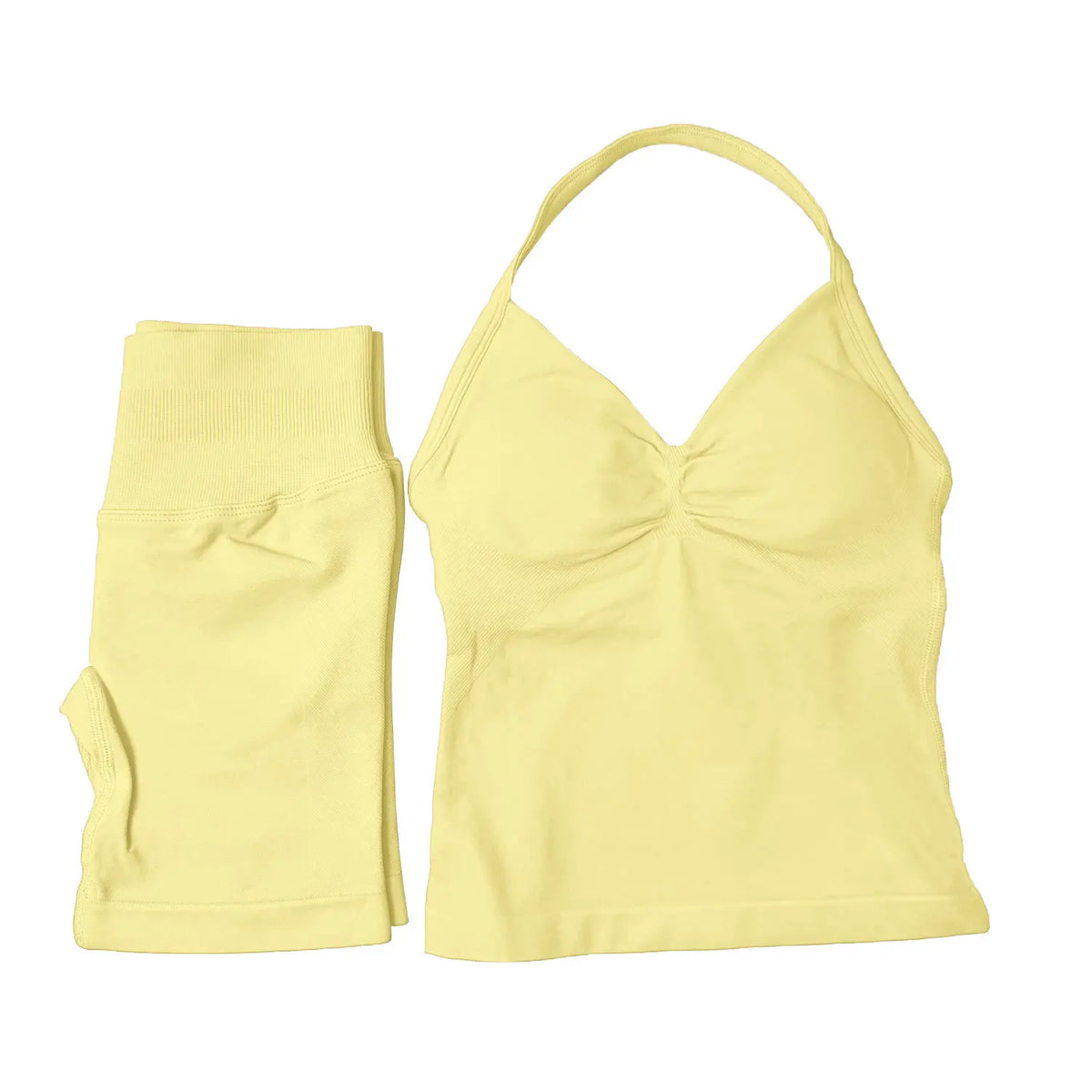 NCLAGEN Yoga Sets Women Gym Clothes ongline Strappy Top Shorts Activewear Sports 2 Piece Fitness Suit Running Workout Sportwear