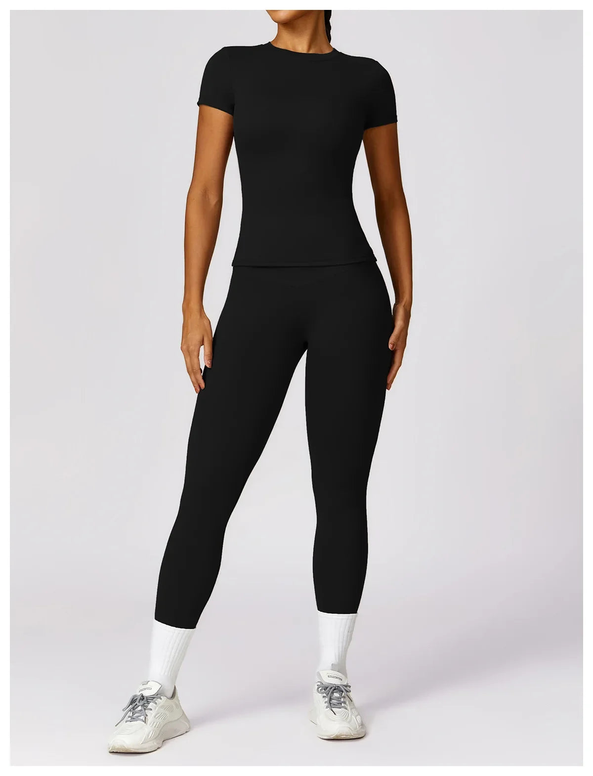 NCLAGEN Gym Top Women Short Sleeve Workout Clothes Sports T Shirt Femme Fitness Activewear Running Accessories Yoga Tight Tops