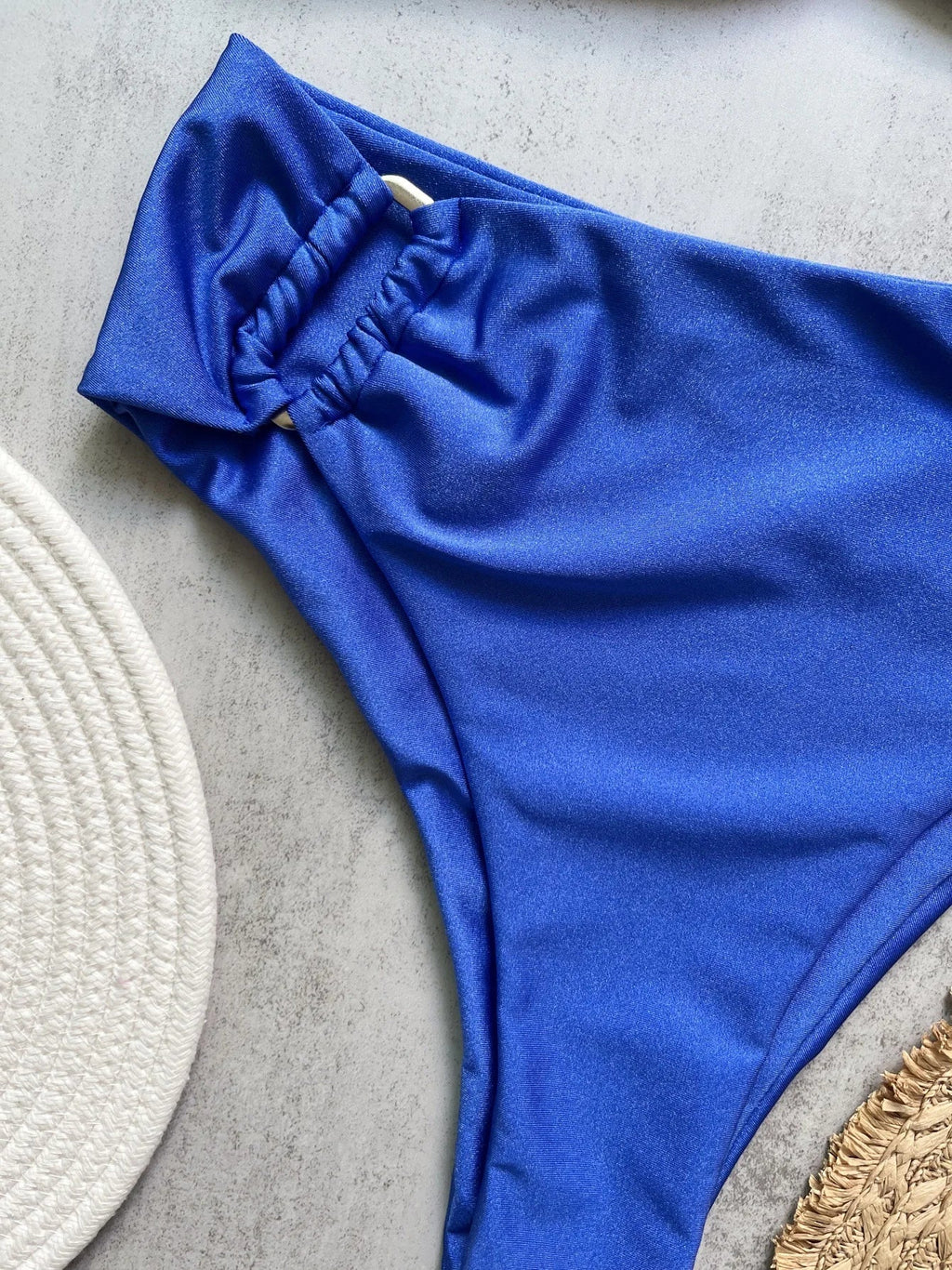 Shiny Sparkling U Shaped Female Swimsuit High Waist Bikini Women Swimwear Two-pieces Bikini Set Pool Bathing Suit Swim Beachwear