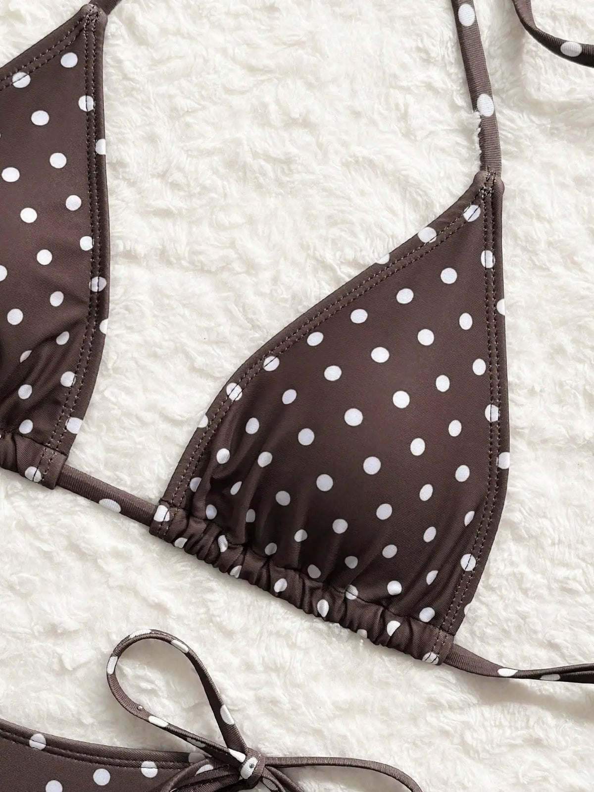 With Shorts Polka Dot Halter Mini Micro Thong Bikini Female Swimsuit Women Swimwear Three-pieces Bikini Set Bathing Suit Swim