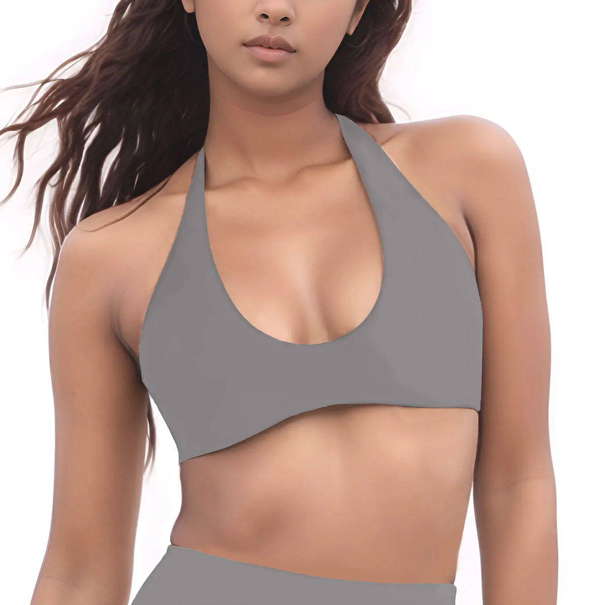 NCLAGEN Gym high support Workout underwear SoftMotion Minimal Halter Neck Bralette Women's sports bra Pilates yoga halter top