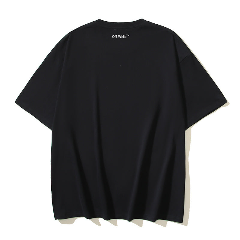 Off-White  logo cotton t-shirt 'Black'