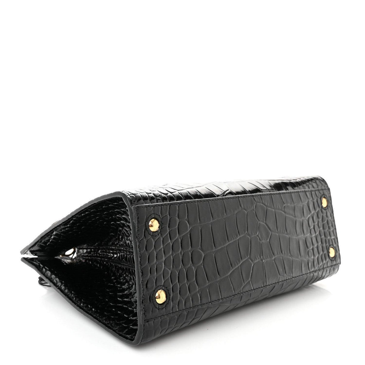 Burberry  Crocodile Embossed Calfskin Mini Frances Tote