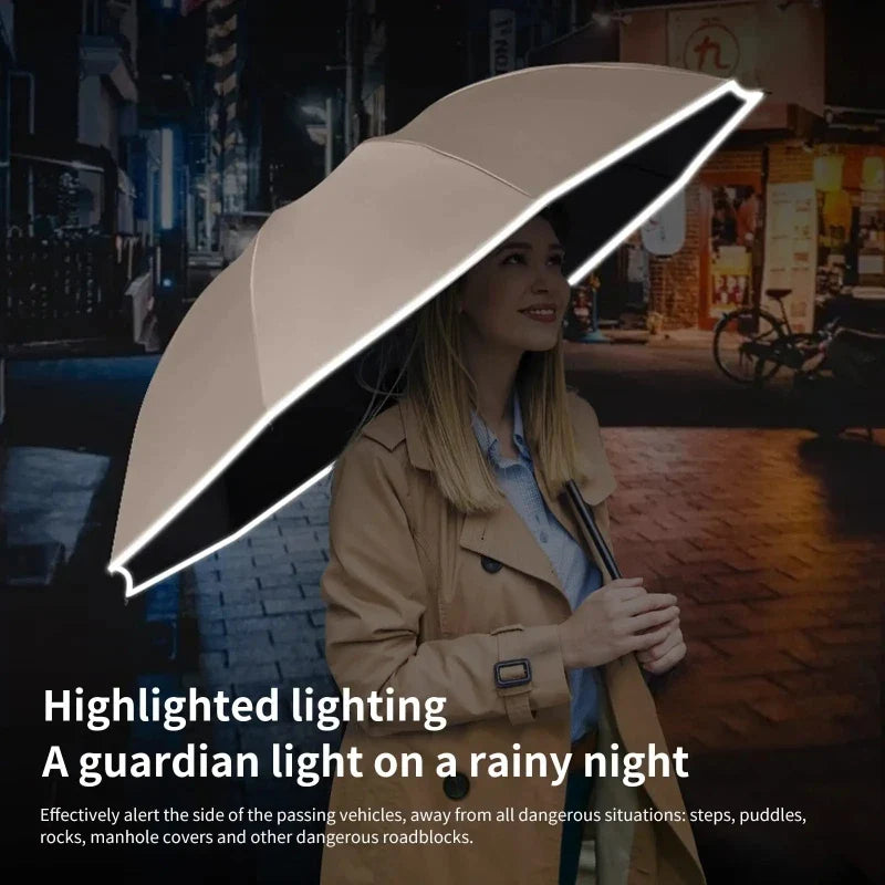 StormGuard Reverse Fold Umbrella | Windproof & UV Protection Travel Companion