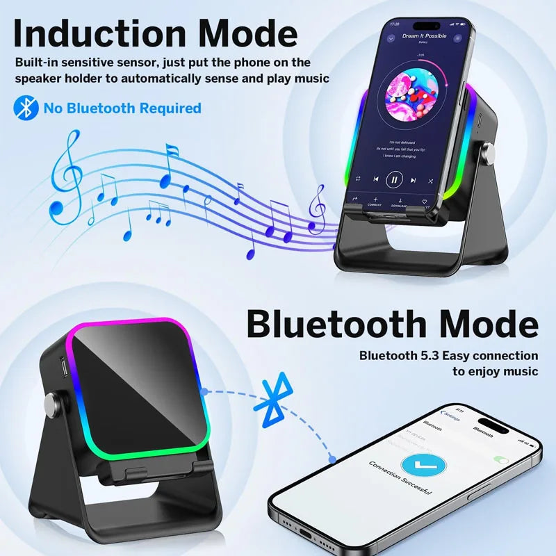 5-in-1 GlowSound Wireless Stand Speaker